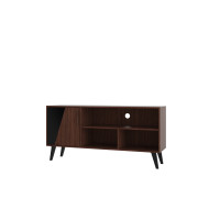 Manhattan Comfort 135AMC158 Hogan 53.14 TV Stand with 4 Shelves  in Dark Brown